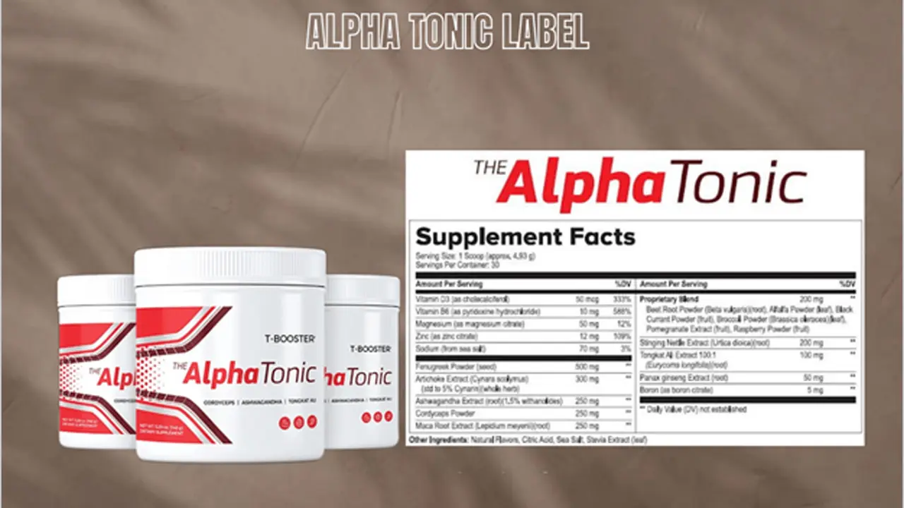 Alpha Tonic Supplement Facts